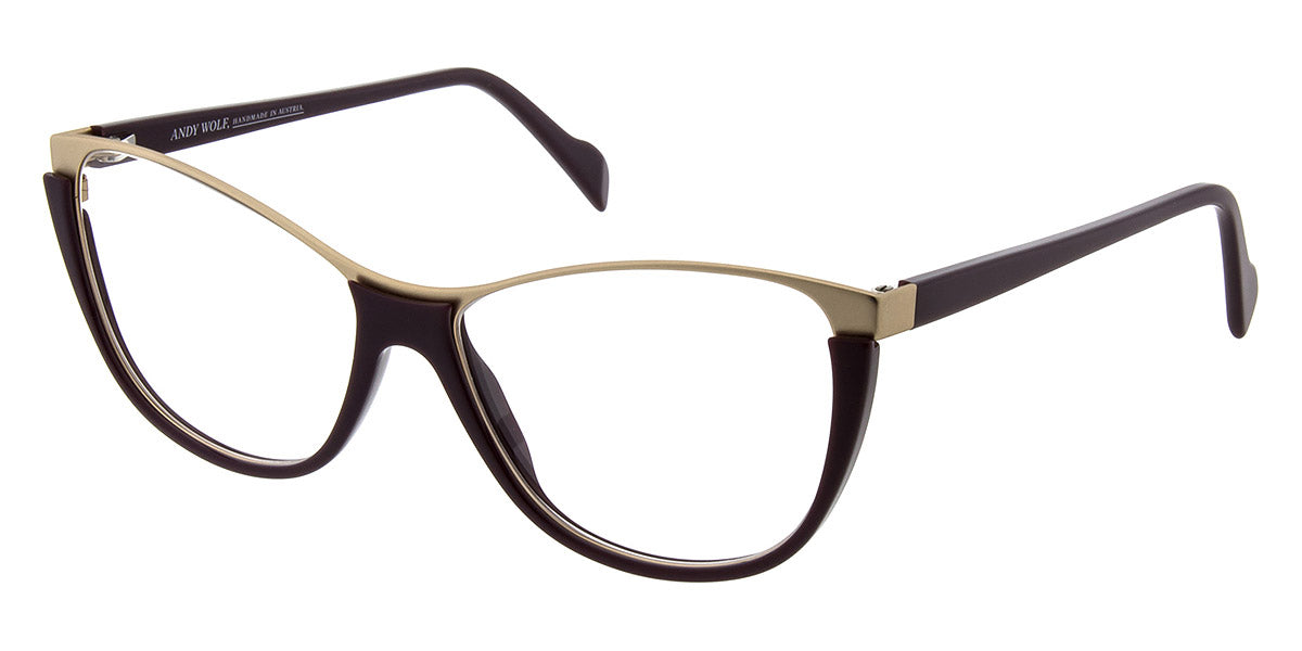 Andy Wolf® 5104 ANW 5104 M 57 - Violet/Gold M Eyeglasses