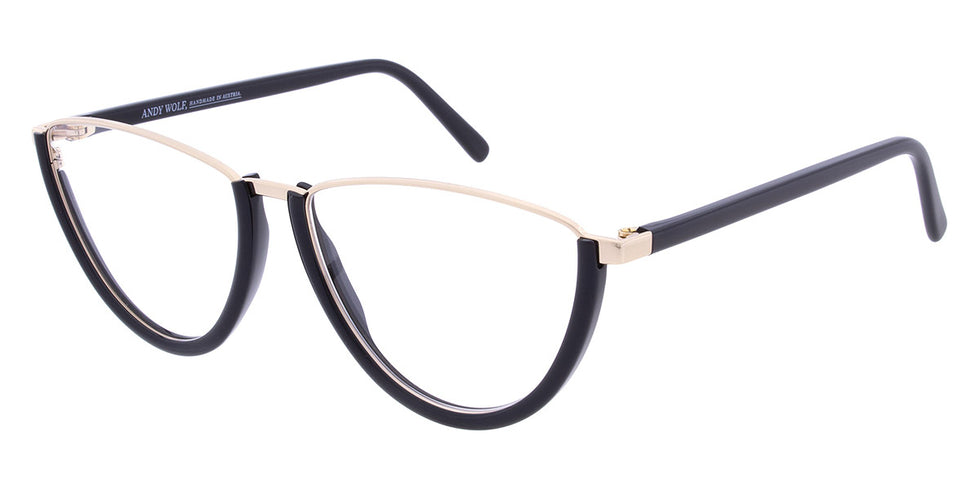 Andy Wolf® 5128 ANW 5128 01 56 - Black/Gold 01 Eyeglasses