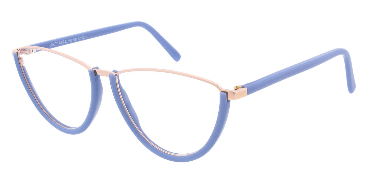 Andy Wolf® 5128 ANW 5128 04 56 - Blue/Rosegold 04 Eyeglasses