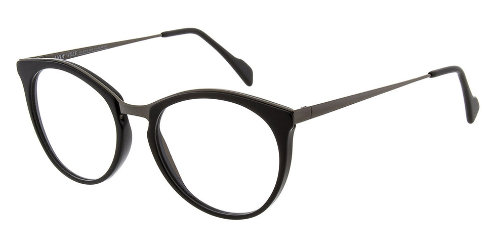 Andy Wolf® Agam ANW Agam 01 52 - Black/Gun 01 Eyeglasses