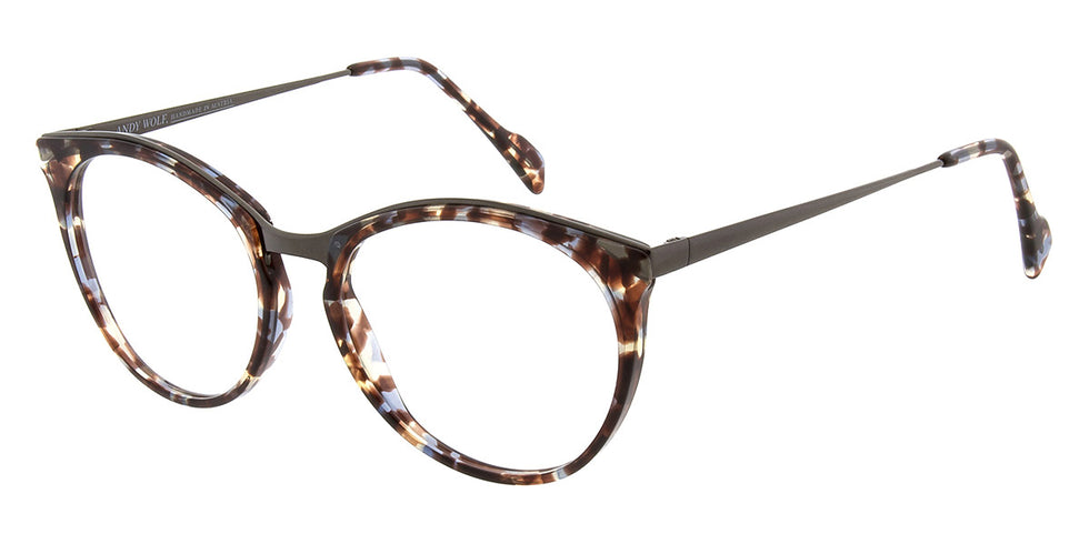 Andy Wolf® Agam ANW Agam 04 52 - Brown/Gun 04 Eyeglasses