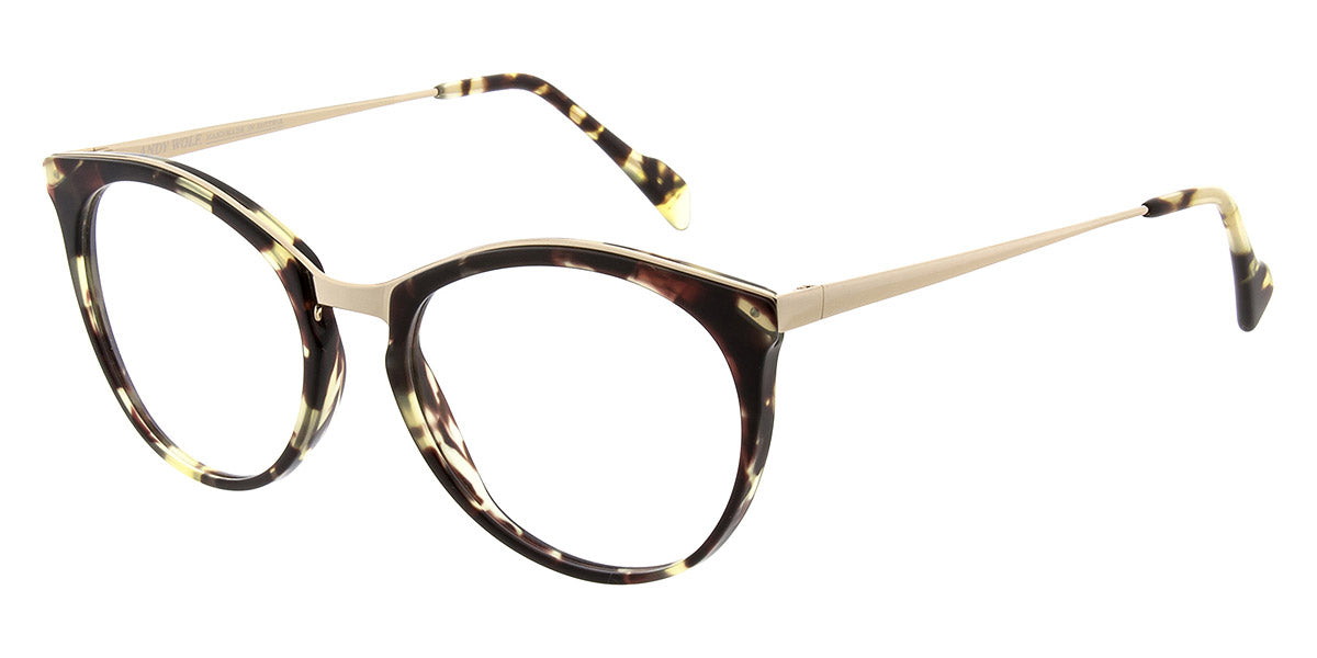 Andy Wolf® Agam ANW Agam 05 52 - Brown/Gold 05 Eyeglasses