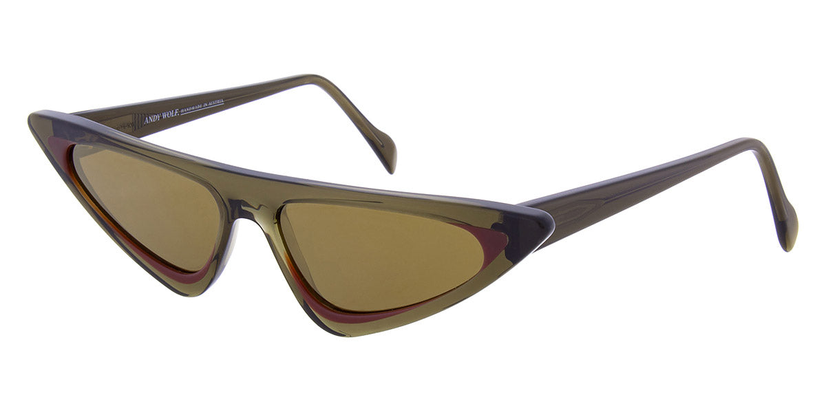 Andy Wolf® Alexandria Sun ANW Alexandria Sun 05 55 - Green/Brown 05 Sunglasses