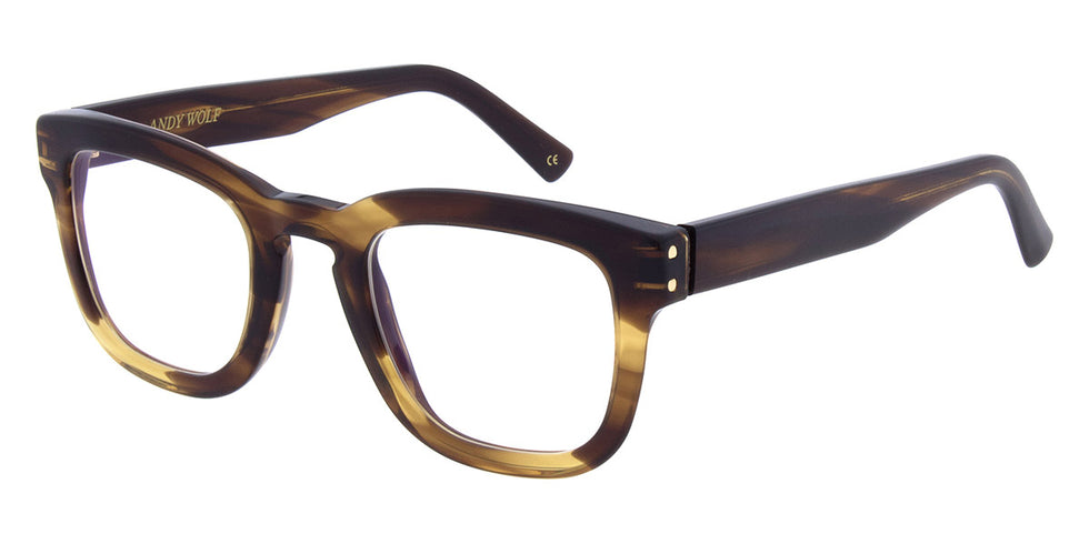 Andy Wolf® AW01 ANW AW01 08 49 - Brown/Gold 08 Eyeglasses