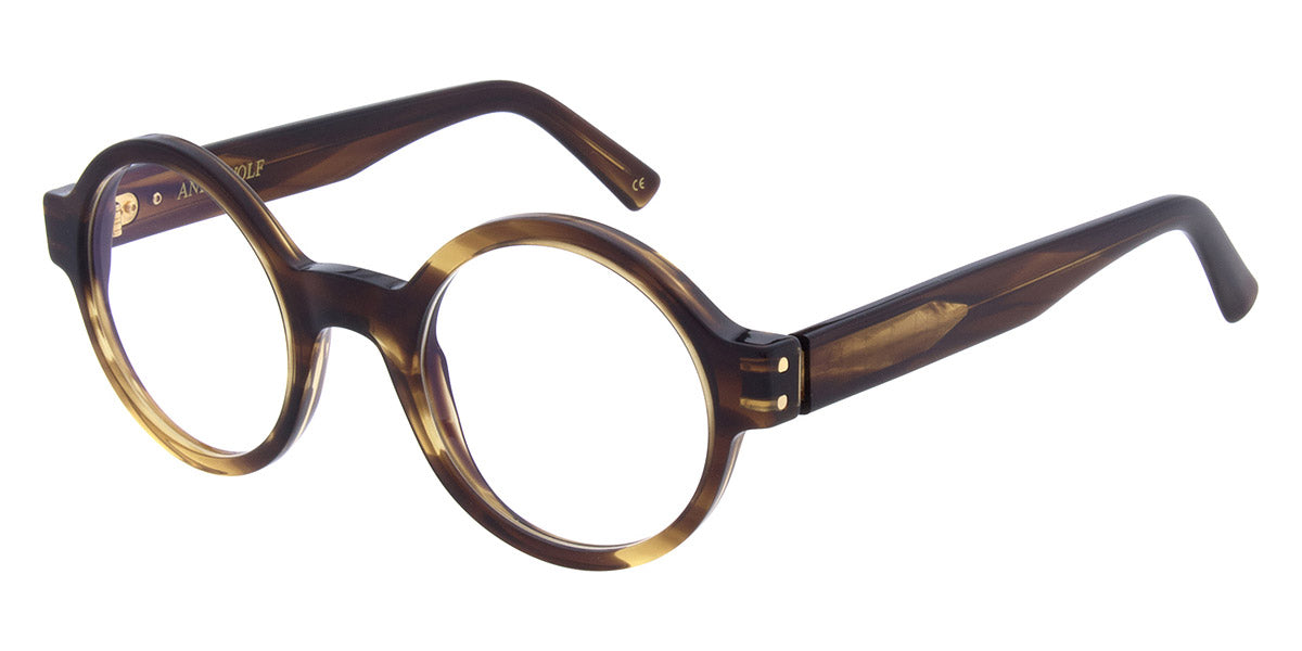Andy Wolf® AW02 ANW AW02 08 48 - Brown/Gold 08 Eyeglasses