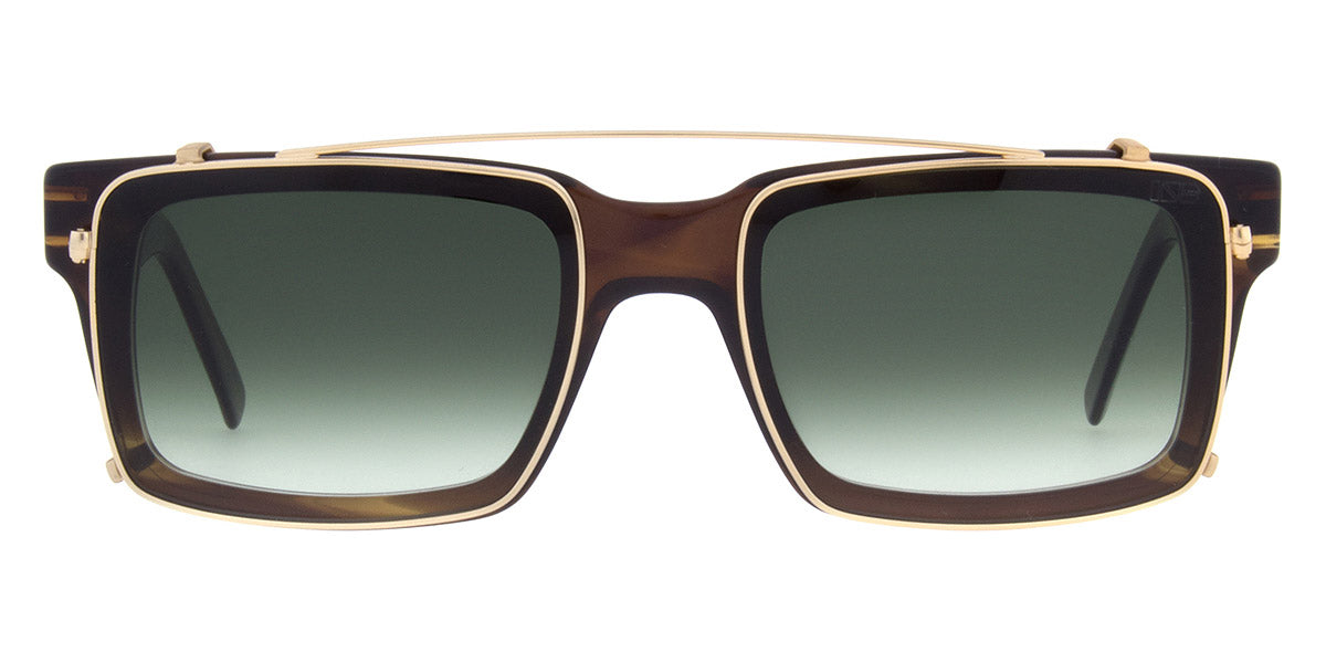 Andy Wolf® AW04 Clip ANW AW04 Clip 02 56 - Gold/Green 02 Sunglasses