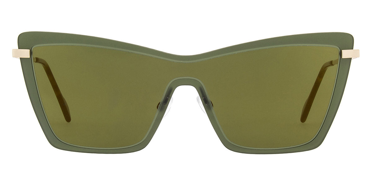 Andy Wolf® Bernice Sun ANW Bernice Sun B 141 - Green/Gold B Sunglasses