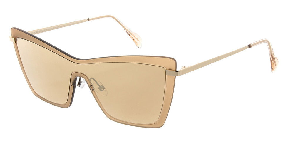 Andy Wolf® Bernice Sun ANW Bernice Sun E 141 - Beige/Gold E Sunglasses
