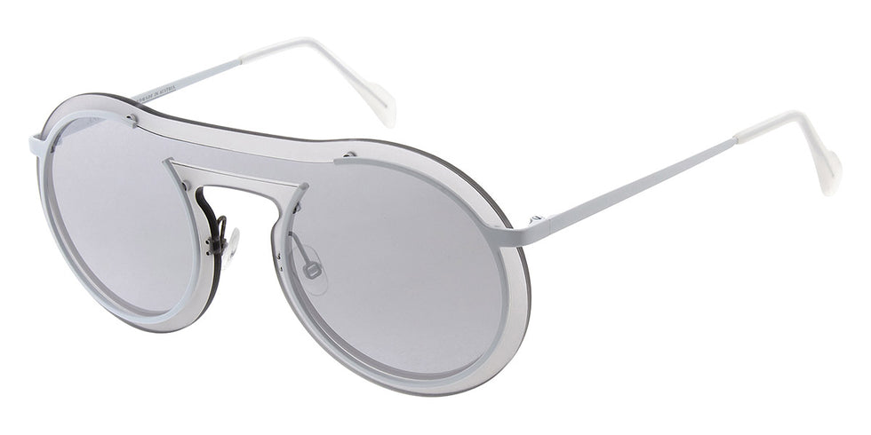 Andy Wolf® Captain Sun ANW Captain Sun E 136 - White/Silver E Sunglasses