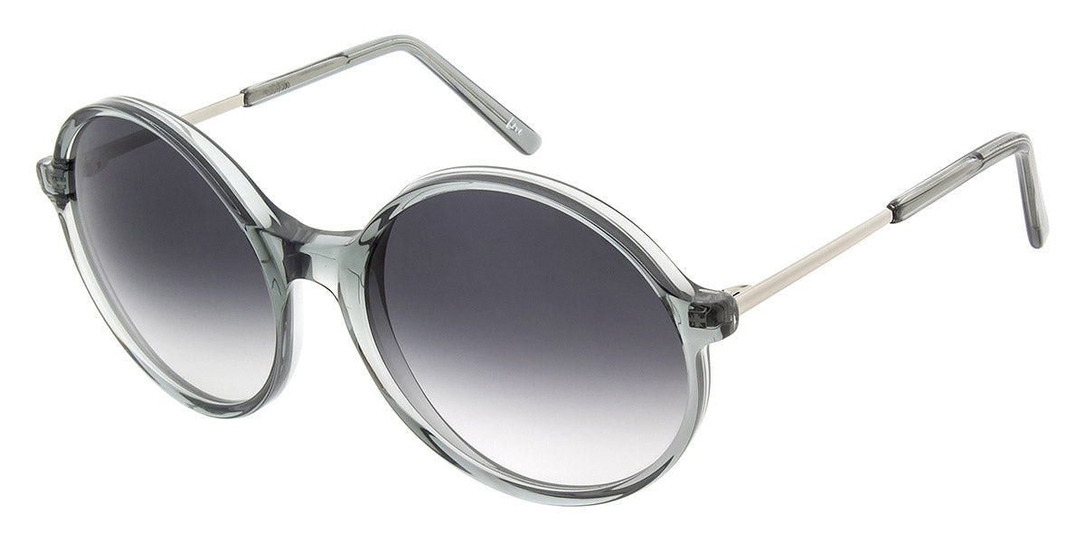 Andy Wolf® Charlie Sun ANW Charlie Sun E 60 - Silver/Gray E Sunglasses