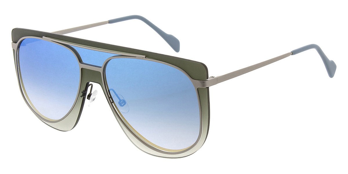 Andy Wolf® Friedrich Sun ANW Friedrich Sun D 144 - Blue/Silver D Sunglasses