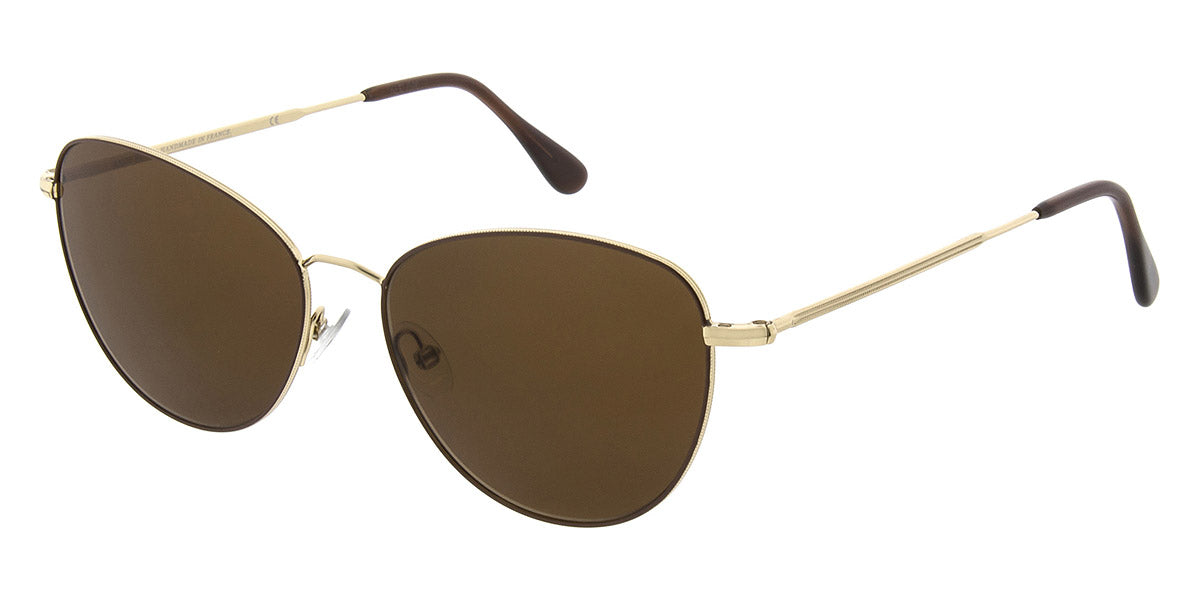Andy Wolf® Michelle Sun ANW Michelle Sun 04 54 - Gold/Brown 04 Sunglasses