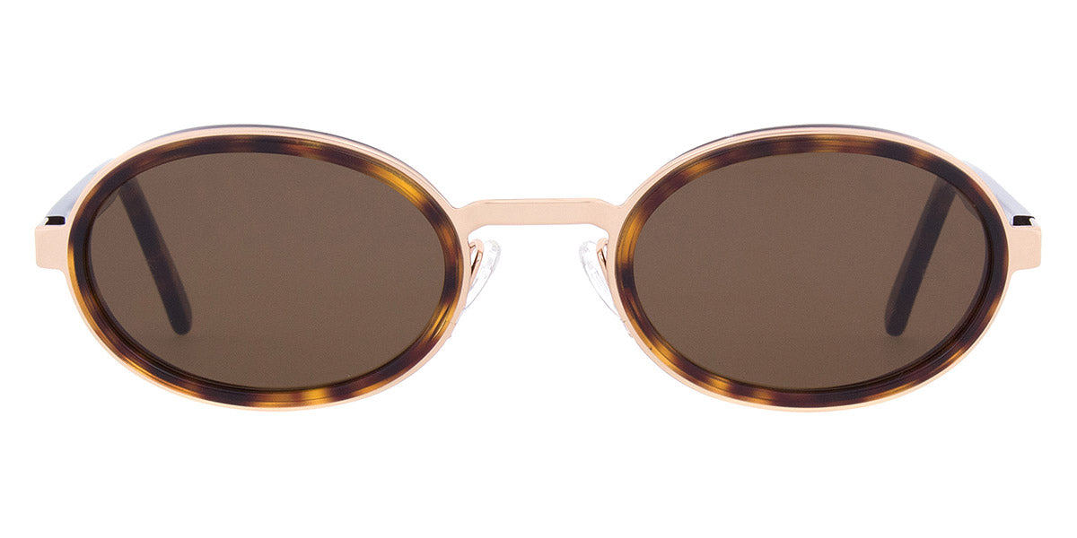 Andy Wolf® Omega Sun ANW Omega Sun 03 53 - Brown/Gold 03 Sunglasses