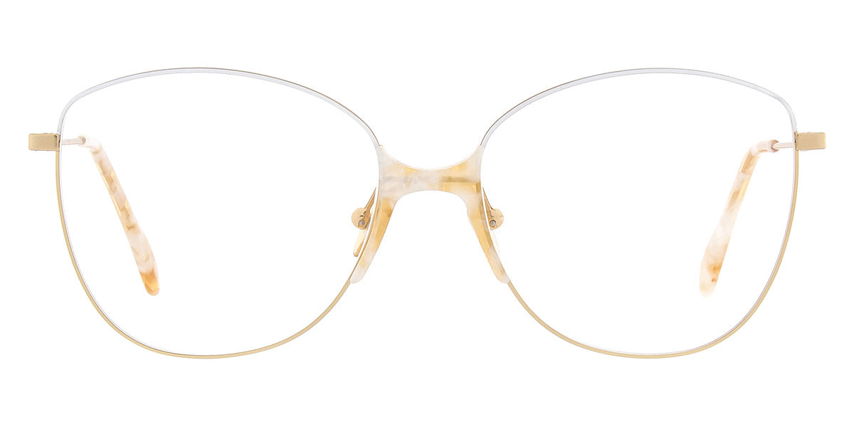 Andy Wolf® Saar ANW Saar 06 56 - Gold/White 06 Eyeglasses