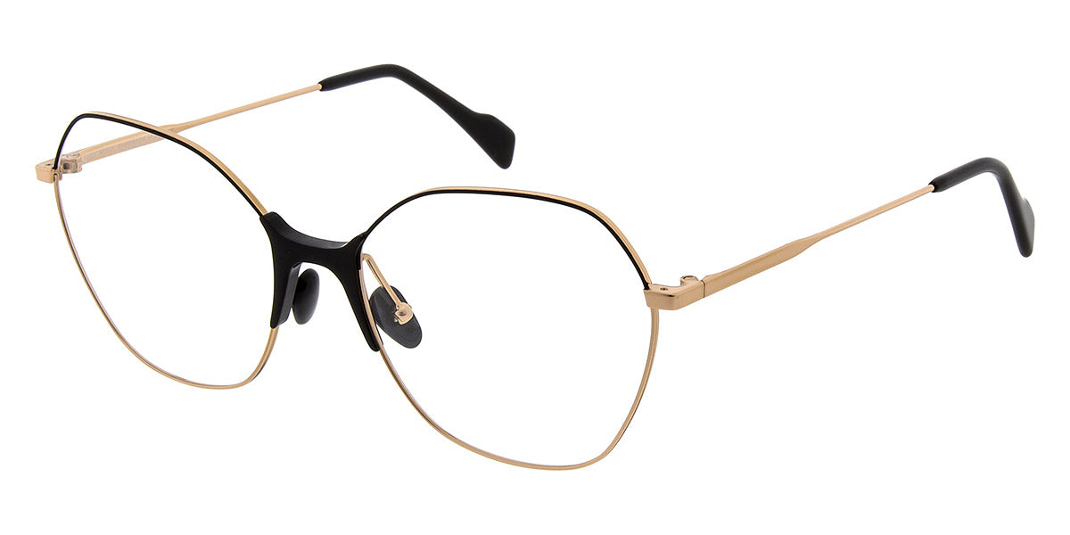 Andy Wolf® Salas ANW Salas 01 55 - Gold/Black 01 Eyeglasses