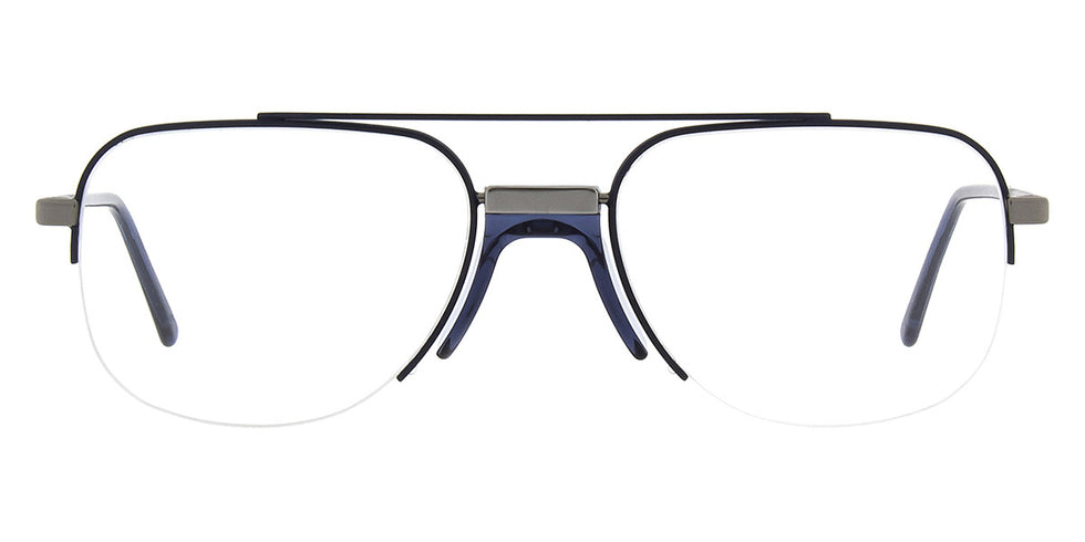 Andy Wolf® Serra ANW Serra G 57 - Gun/Blue G Eyeglasses