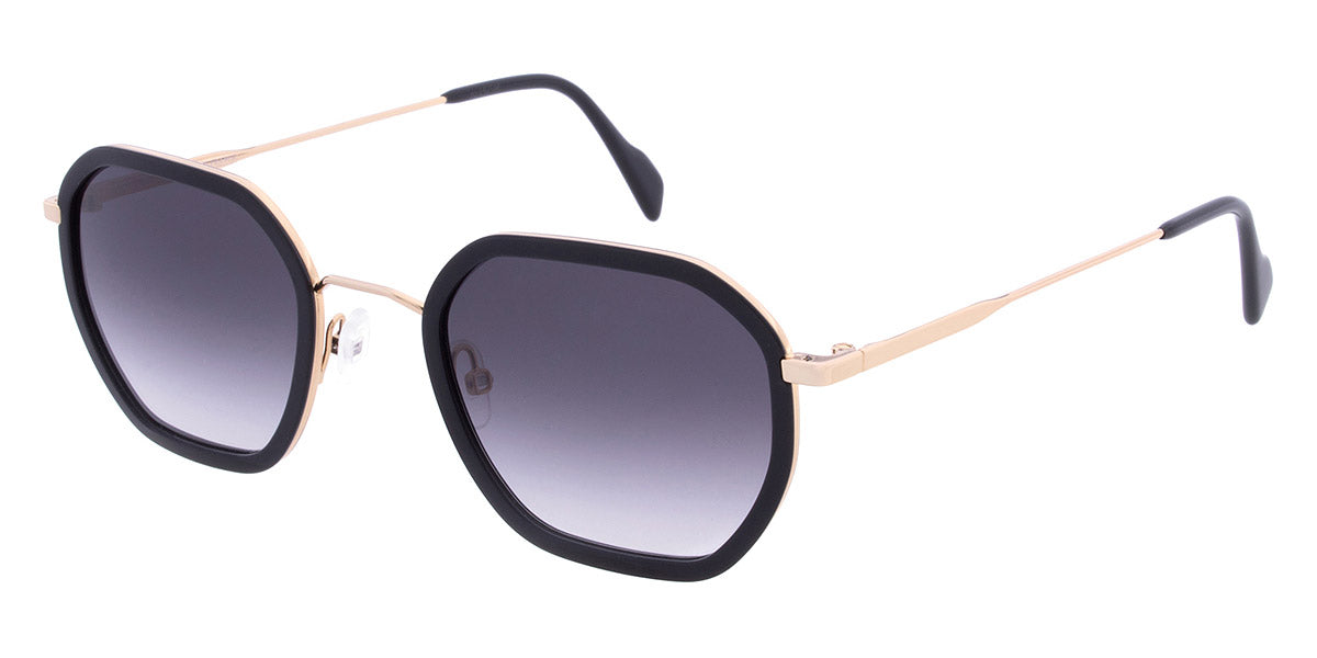 Andy Wolf® Valerian Sun ANW Valerian Sun 01 49 - Black/Gold 01 Sunglasses