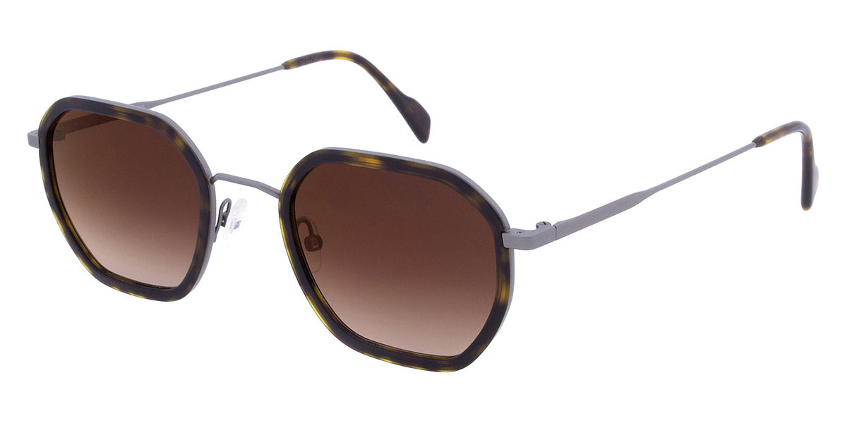 Andy Wolf® Valerian Sun ANW Valerian Sun 02 49 - Brown/Gun 02 Sunglasses