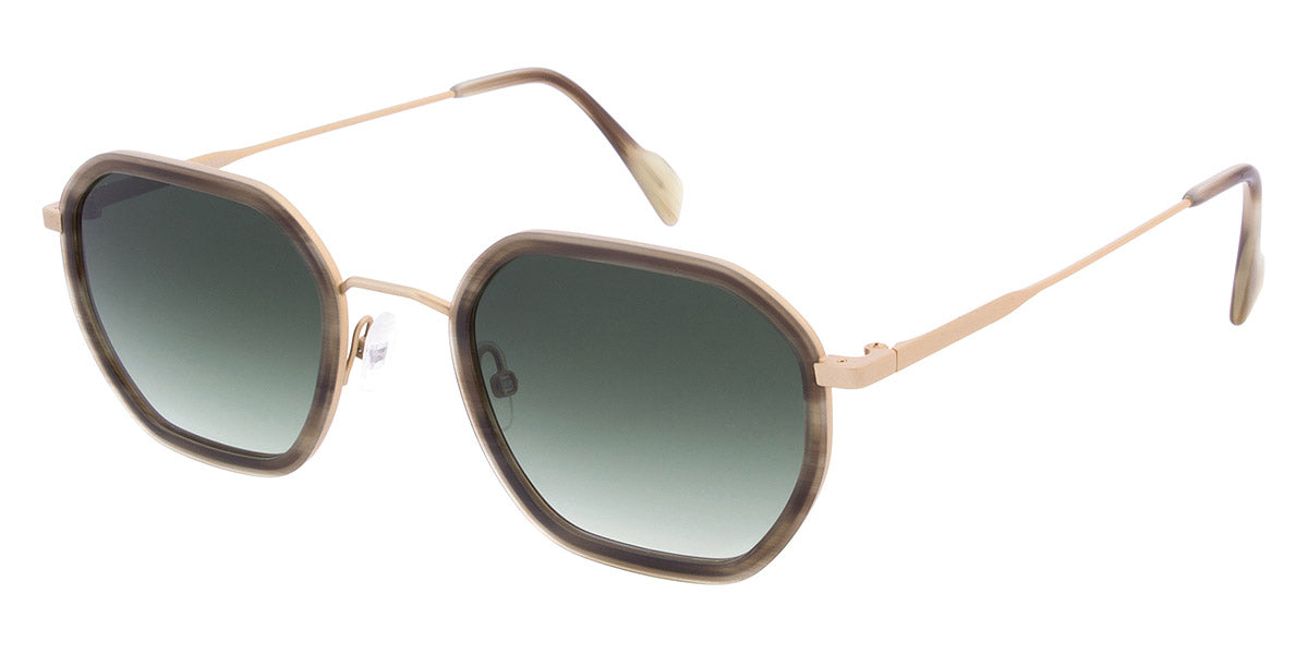 Andy Wolf® Valerian Sun ANW Valerian Sun 03 49 - Brown/Gold 03 Sunglasses