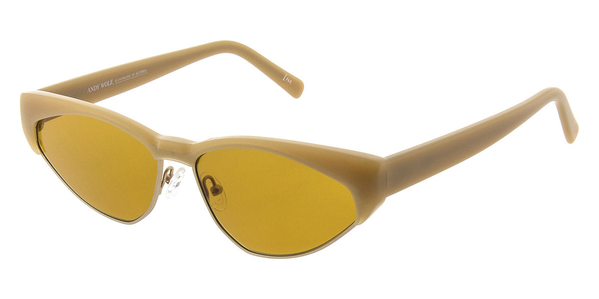 Andy Wolf® Volta Sun ANW Volta Sun E 58 - Beige/Yellow E Sunglasses