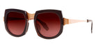 Theo® Aogashima TH AOGASHIMA 12 47 - Fairy Brown / Gold Sunglasses