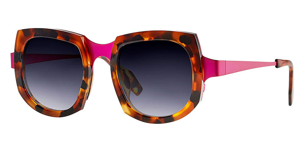 Theo® Aogashima TH AOGASHIMA 16 47 - Brown / Dalmatian Fuchsia Sunglasses