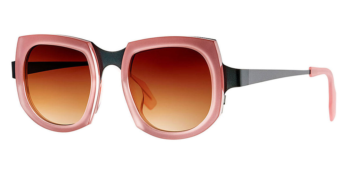 Theo® Aogashima TH AOGASHIMA 8 47 - Transparent Neon Coral / British Racing Green Sunglasses