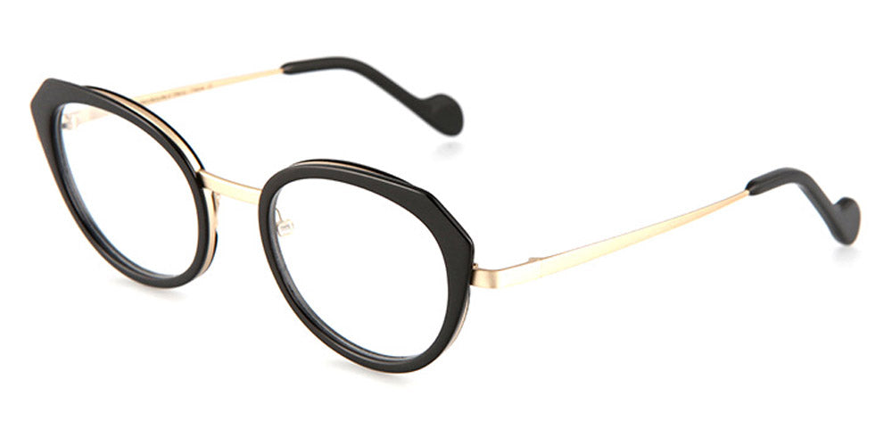 NaoNed® Ar Valueg NAO Ar Valueg 14A 48 - Black / Champagne Eyeglasses