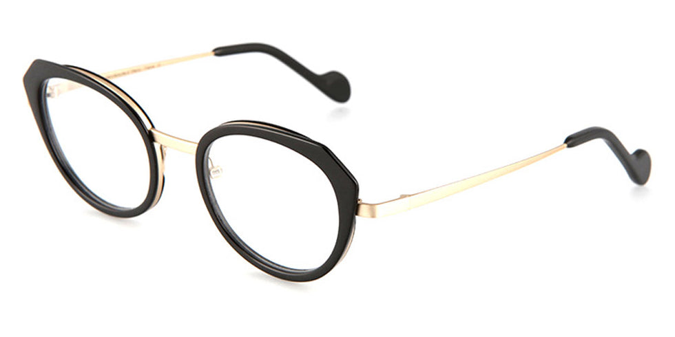 NaoNed® Ar Valueg NAO Ar Valueg 14A 48 - Black / Champagne Eyeglasses