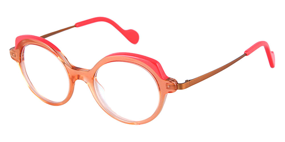 NaoNed® Ardana NAO Ardana 58103 47 - Translucent Sparkling Pink and Coral / Sudanese Brown Eyeglasses