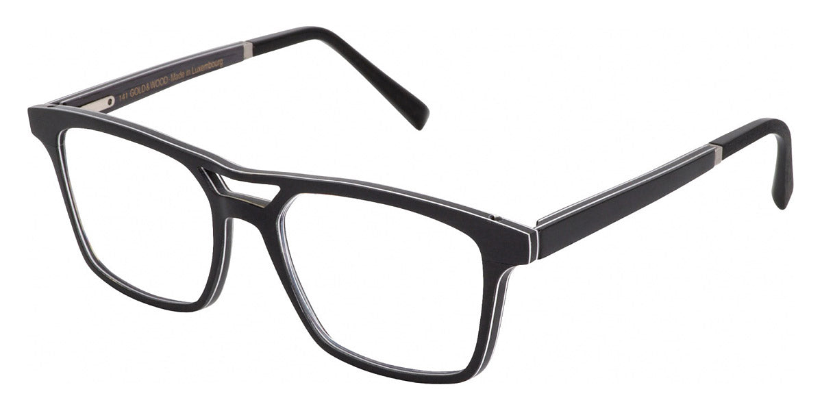 Gold & Wood® ARION G&W ARION 40 53 - 40 - Glossywood /Ebony Tanganyika/Grey Oak Eyeglasses