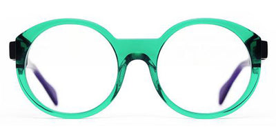 Henau® Aro H ARO 2436 49 - Green Transparent/Dark Purple 2436 Eyeglasses