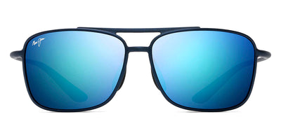 Maui Jim® Kaupo Gap B437 03M - Matte Blue/Blue Hawaii Sunglasses