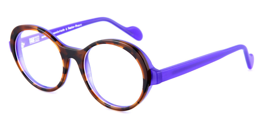 NaoNed® Baen-Ballon NAO Baen-Ballon C034 49 - Brown and Purple Tortoiseshell / Translucent Purple Eyeglasses