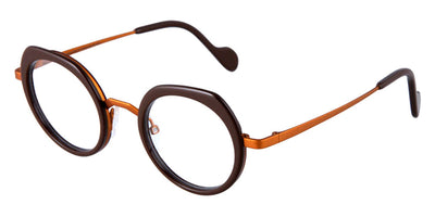 NaoNed® Balaneg NAO Balaneg 40MC 44 - Solid Chocolate Brown / Bright Matte Yellow Eyeglasses