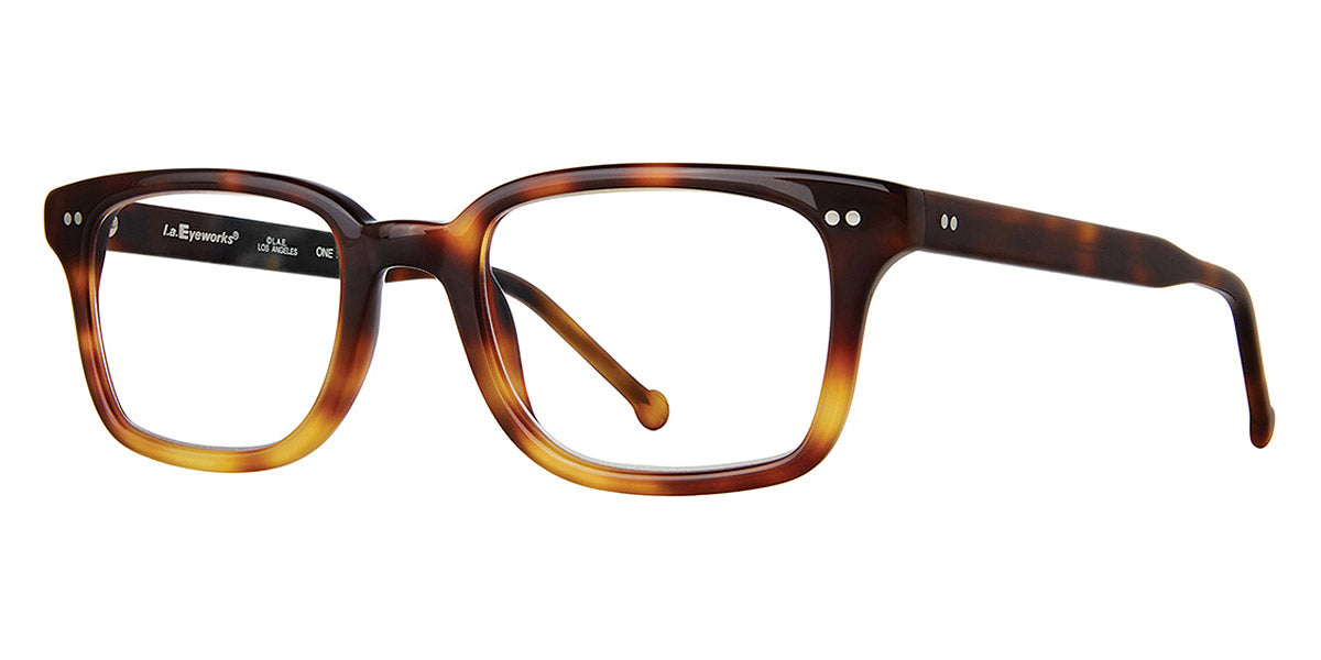 L.A.Eyeworks® BARLO  LA BARLO 1030 49 - Two Havanas Eyeglasses