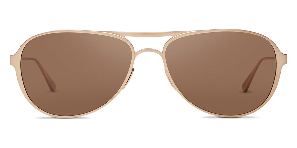 SALT.® BARRETT SAL BARRETT 003 60 - Brushed Honey Gold/CR39 Deep Brown Sunglasses