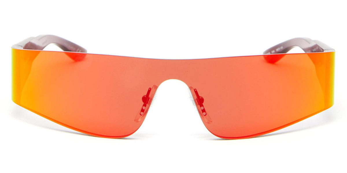 Balenciaga® BB0041S - Orange / Orange Mirrored Sunglasses