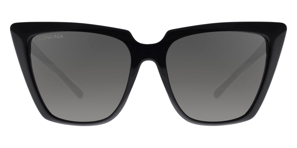 Balenciaga® BB0046S - Black / Gray Sunglasses