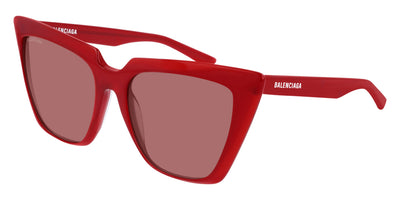 Balenciaga® BB0046S - Red / Red Sunglasses