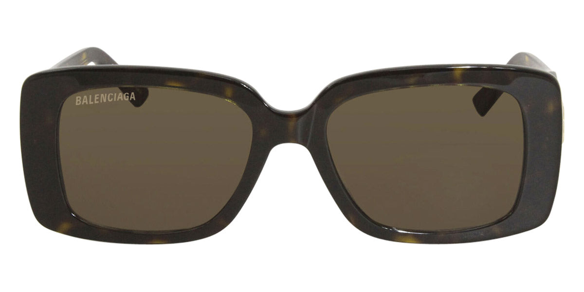 Balenciaga® BB0048S - Havana / Brown Sunglasses