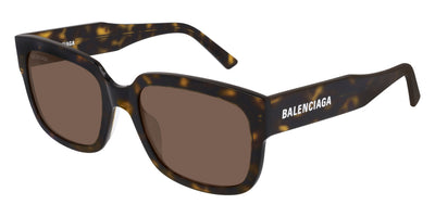 Balenciaga® BB0049S - Havana / Brown Sunglasses
