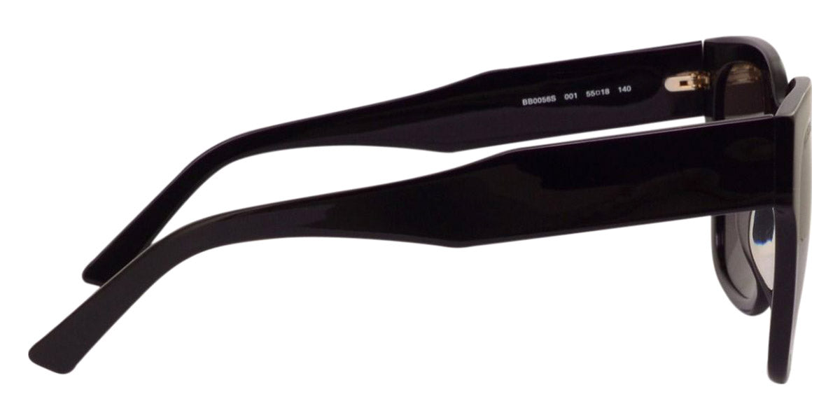 Balenciaga® BB0056S - Black / Gray Sunglasses