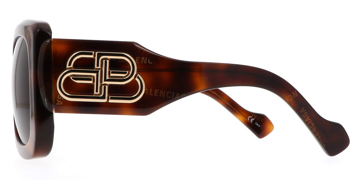 Balenciaga® BB0069S - Havana / Brown 002 Sunglasses
