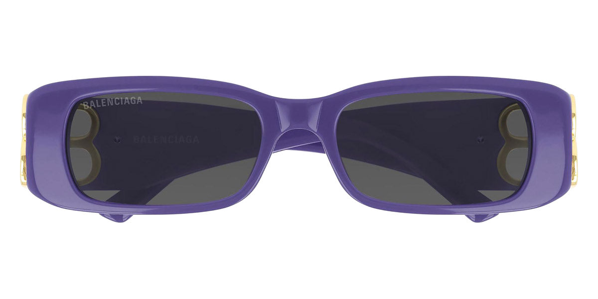 Balenciaga® BB0096S - Gold / Violet / Gray Sunglasses