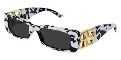 Balenciaga® BB0096S - Gold/Havana / Gray Sunglasses