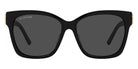 Balenciaga® BB0102SA BB0102SA 001 57 - Gold / Black / Gray Sunglasses