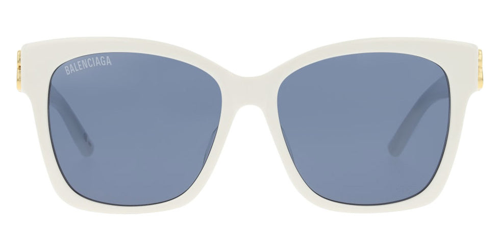 Balenciaga® BB0102SA BB0102SA 004 57 - White / Gold / Blue Gradient Sunglasses