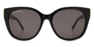 Balenciaga® BB0103SA BB0103SA 001 57 - Black / Gray Sunglasses