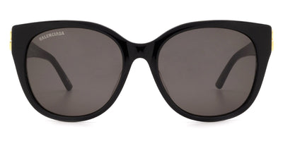 Balenciaga® BB0103SA - Gold / Black / Gray Sunglasses